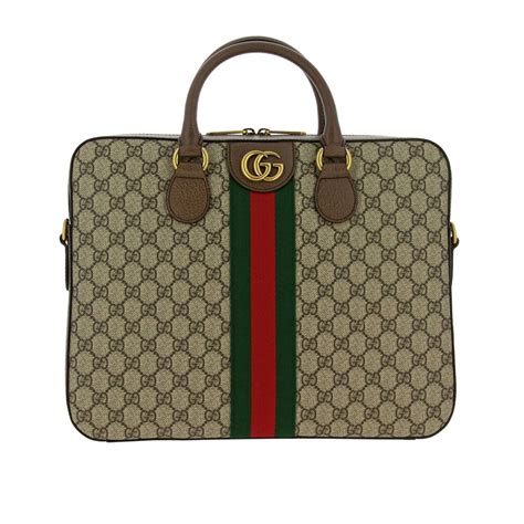 gucci gg supreme beige briefcase bag|Gucci supreme crossbody bag.